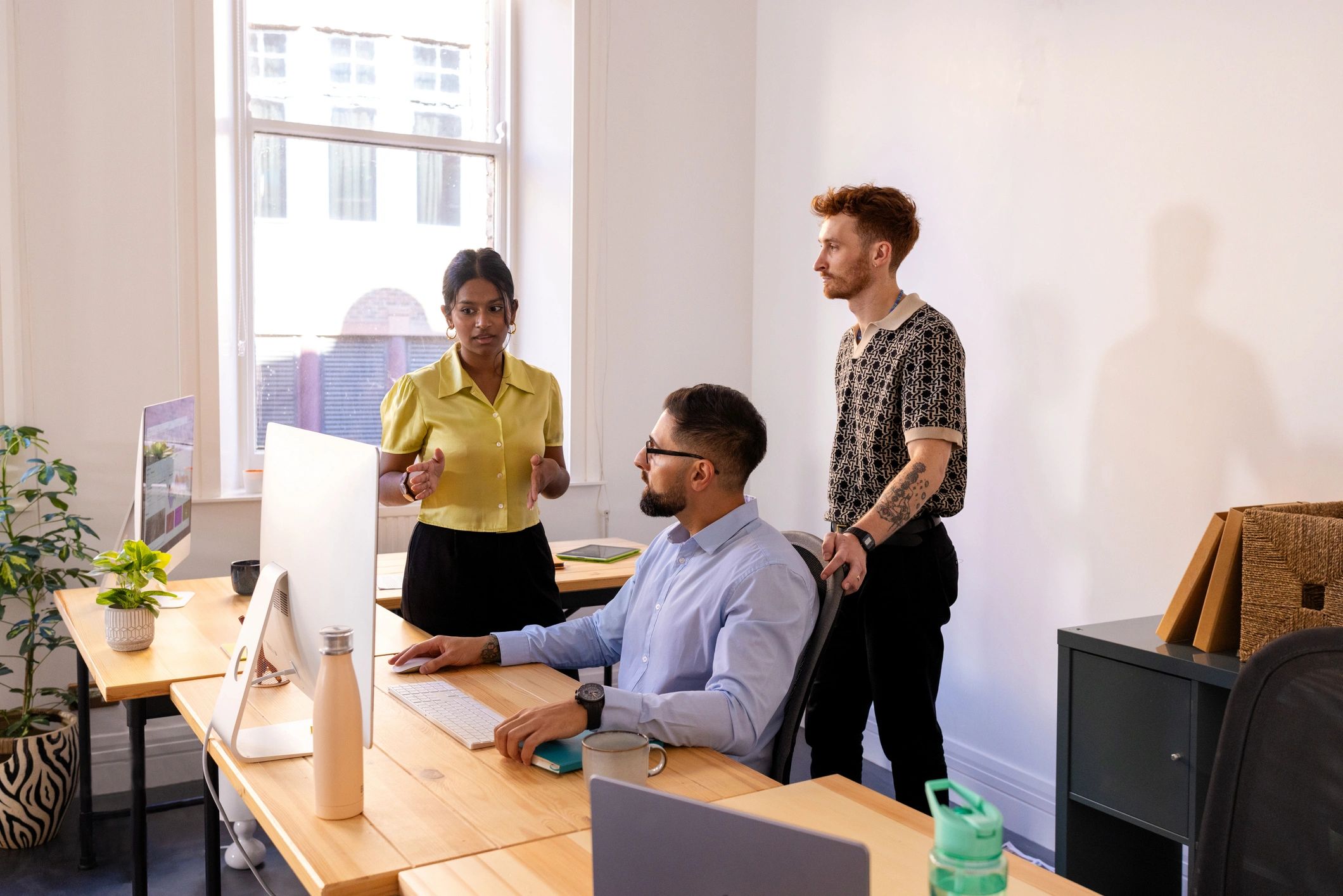 Business team in office setting